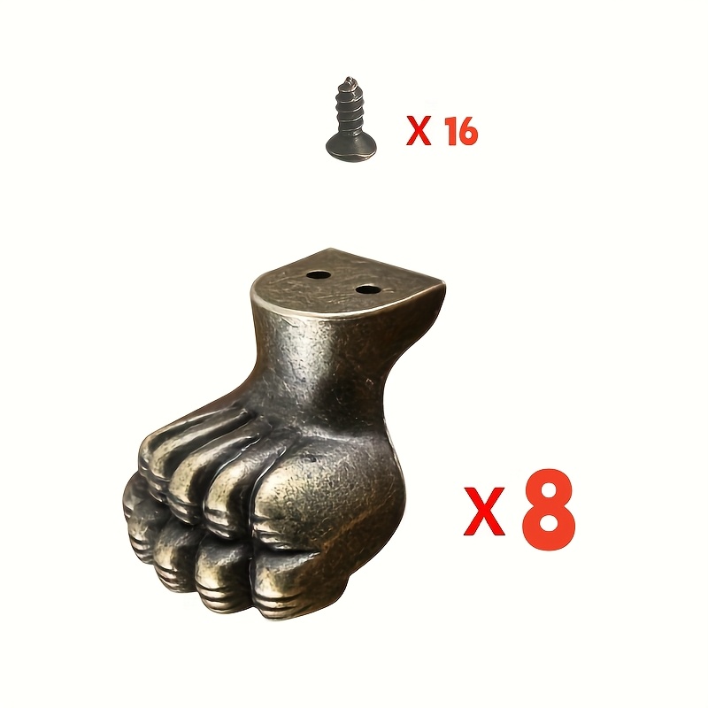 Cabinet Hinge Overlay - 8 piezas de herrajes decorativos de