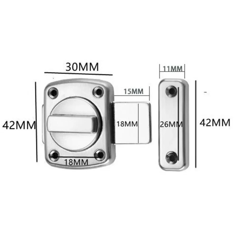 Pestillo de puerta de metal fu - Furniture Hardware Fitting reseña y precio